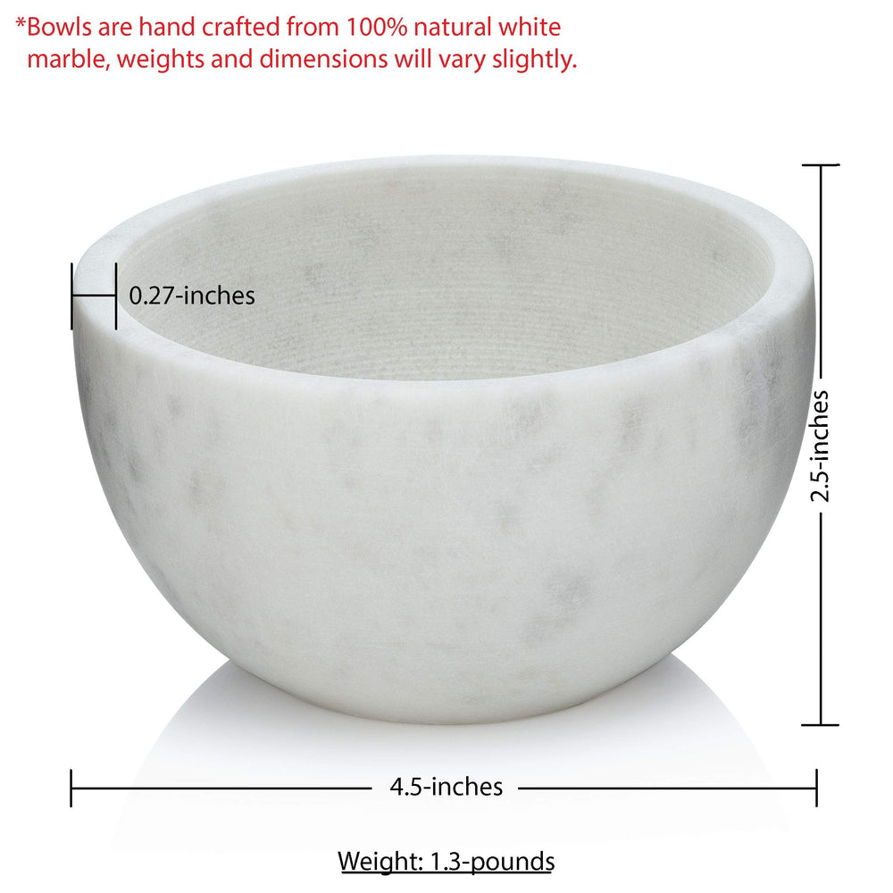 Beau Brummell marble shaving bowl shown with brush for easy lather building.