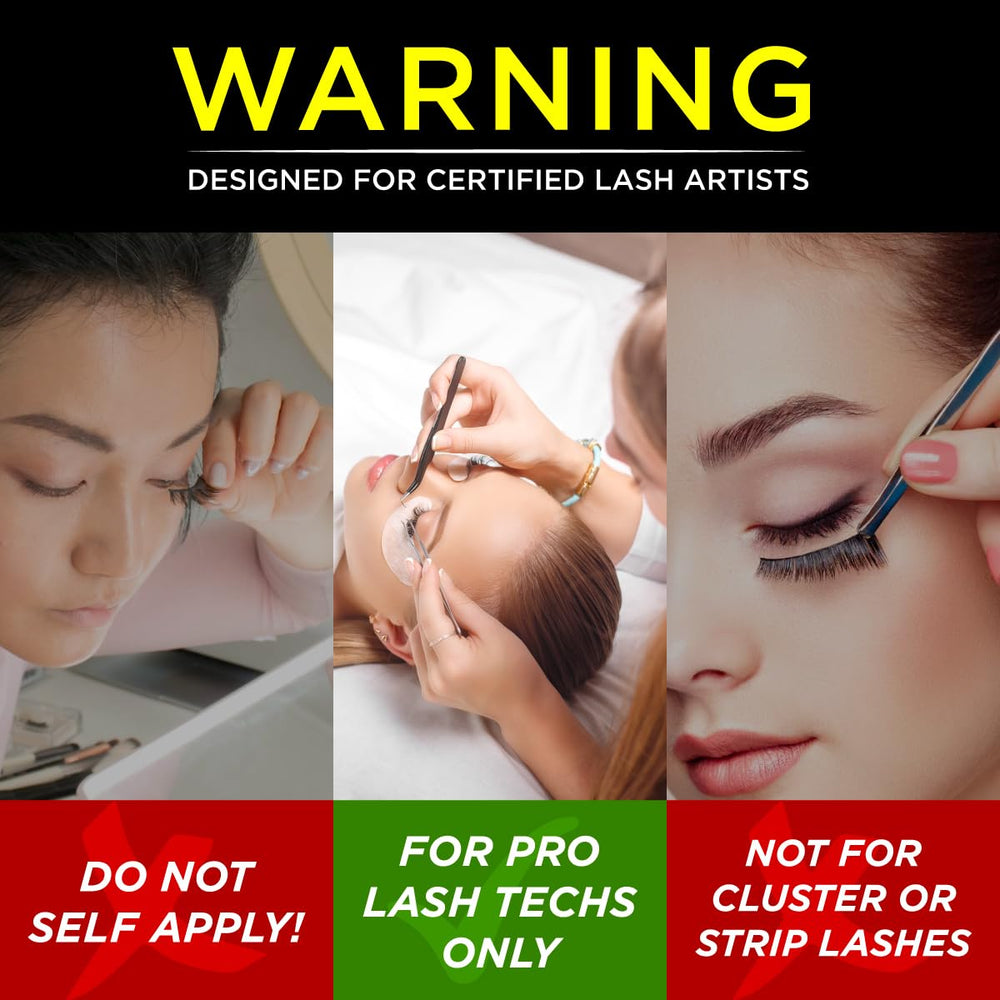 BEAU LASHES Sky Glue S+ strong, fast-drying adhesion ideal for rapid client turnover.