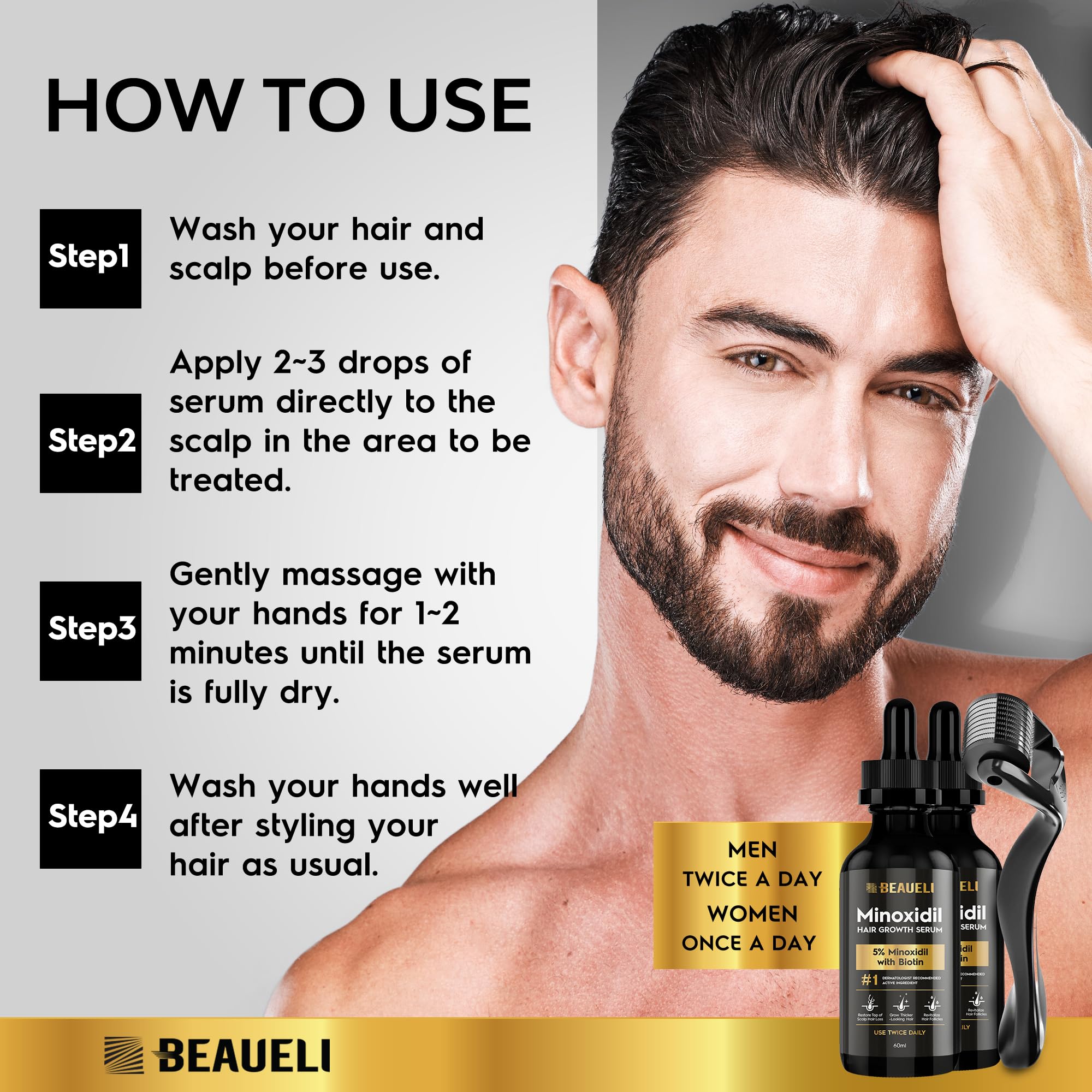Beaueli kit two bottles demonstrates value and convenient everyday use