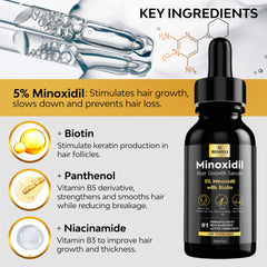 Envase de Beaueli Minoxidil espuma para llevar y aplicar fácilmente.