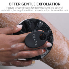 BEAUTAIL agarre ergonómico para cepillo de silicona, uso cómodo.