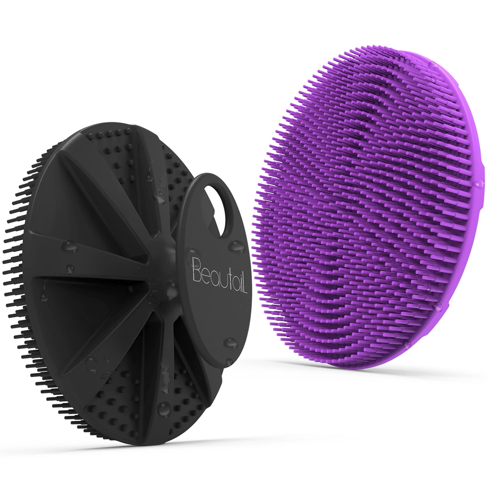 BEAUTAIL cepillo de silicona para cuerpo enfocado en la ducha.