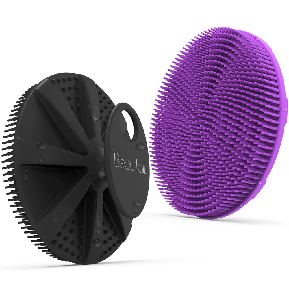BEAUTAIL cepillo de silicona para cuerpo enfocado en la ducha.
