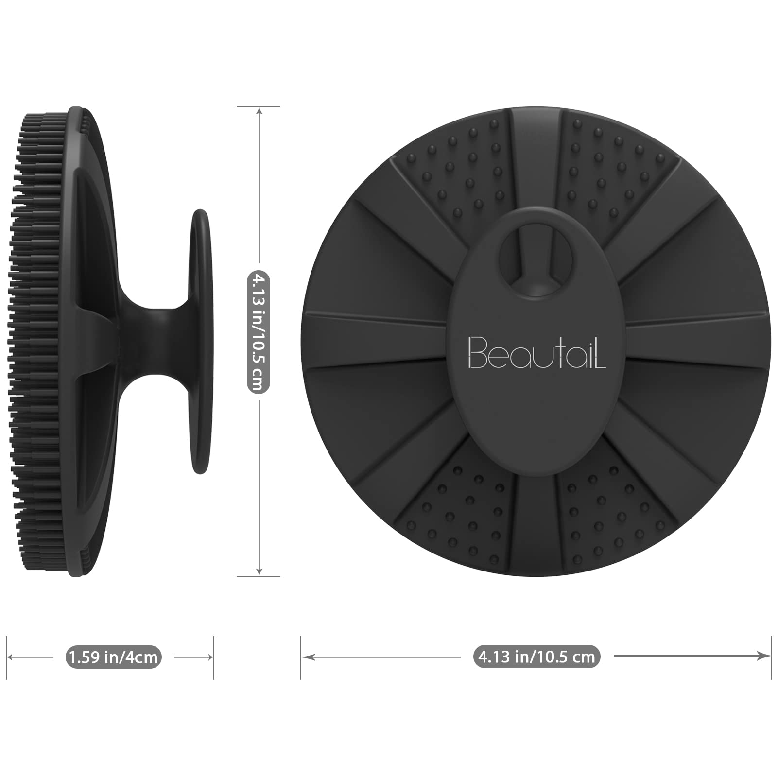 BEAUTAIL silicone body scrubber baby-friendly option for gentle cleansing