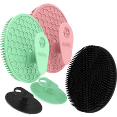 BEAUTAIL silicone body scrubber in black with hygienic non-porous design for cleansing