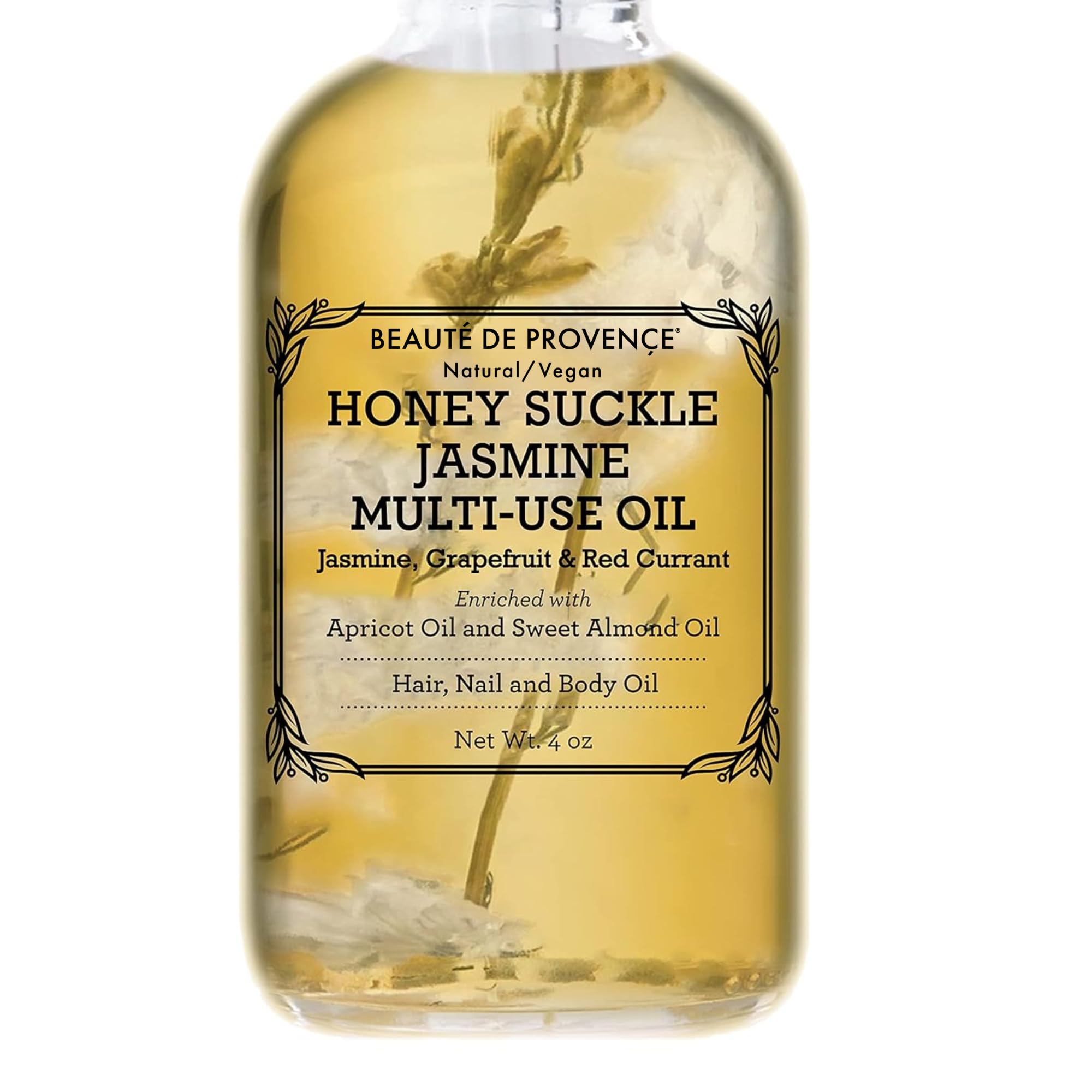 BEAUTE DE PROVENCE aceite multiusos con madreselva, envase práctico para uso diario