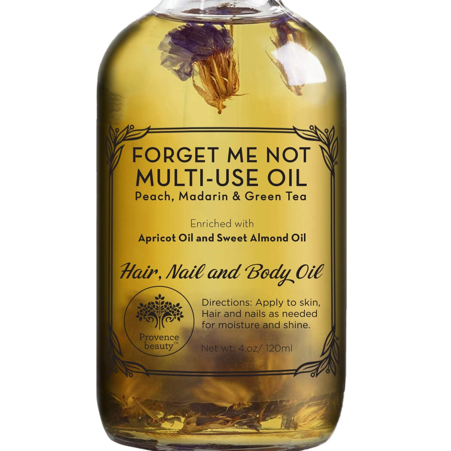 Aceite multisusos de BEAUTE DE PROVENCE para rostro, cuerpo y cabello, con textura suave y nutritiva.