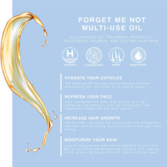 Aplicación en cutículas con Forget Me Not para uñas más fuertes y bien cuidadas.