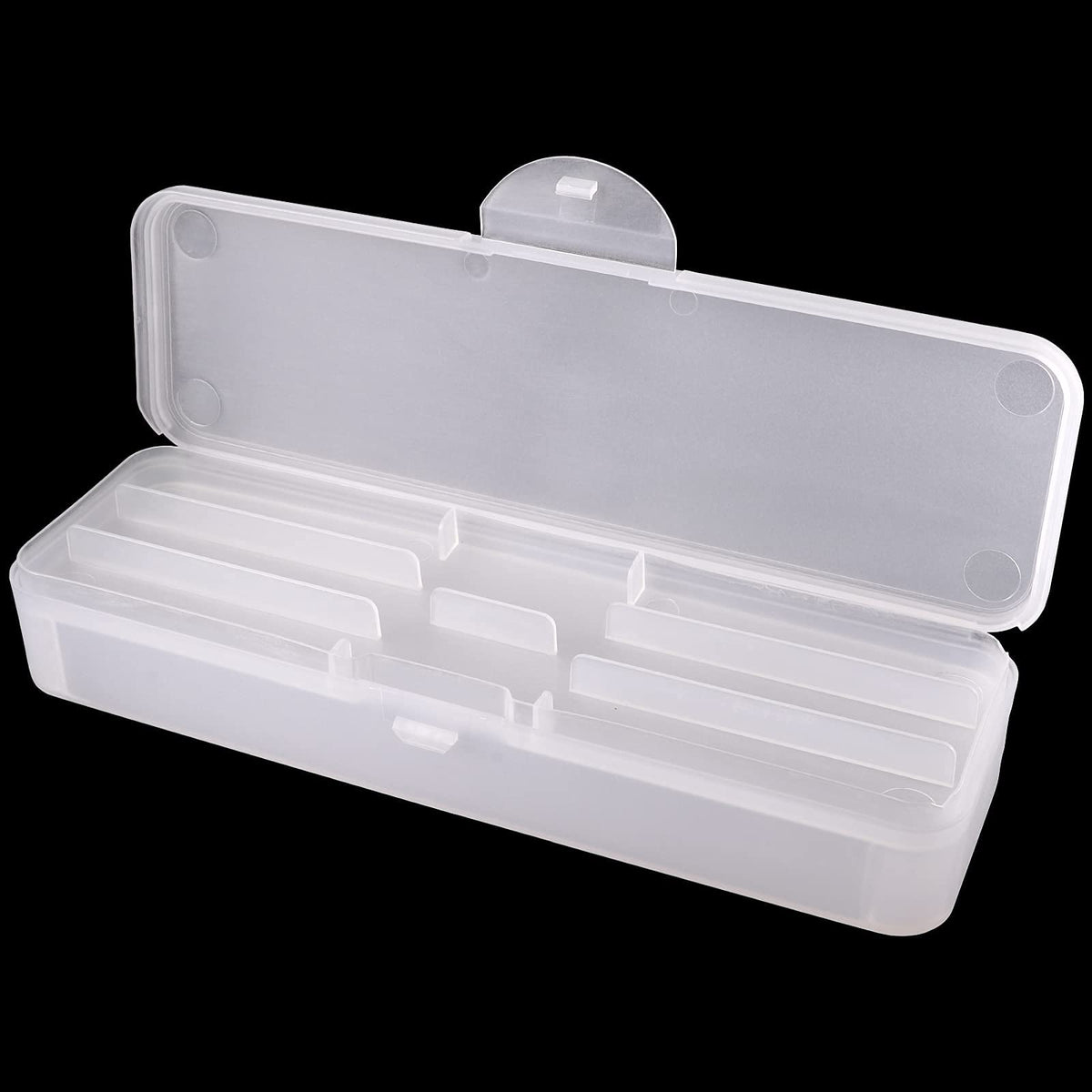 Beauticom double-layer storage box with compact lid keeps nail art tools neatly organized.
