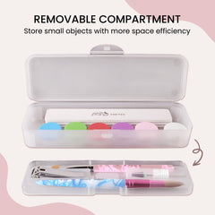 Beauticom nail art pens and tools fit securely in one box.