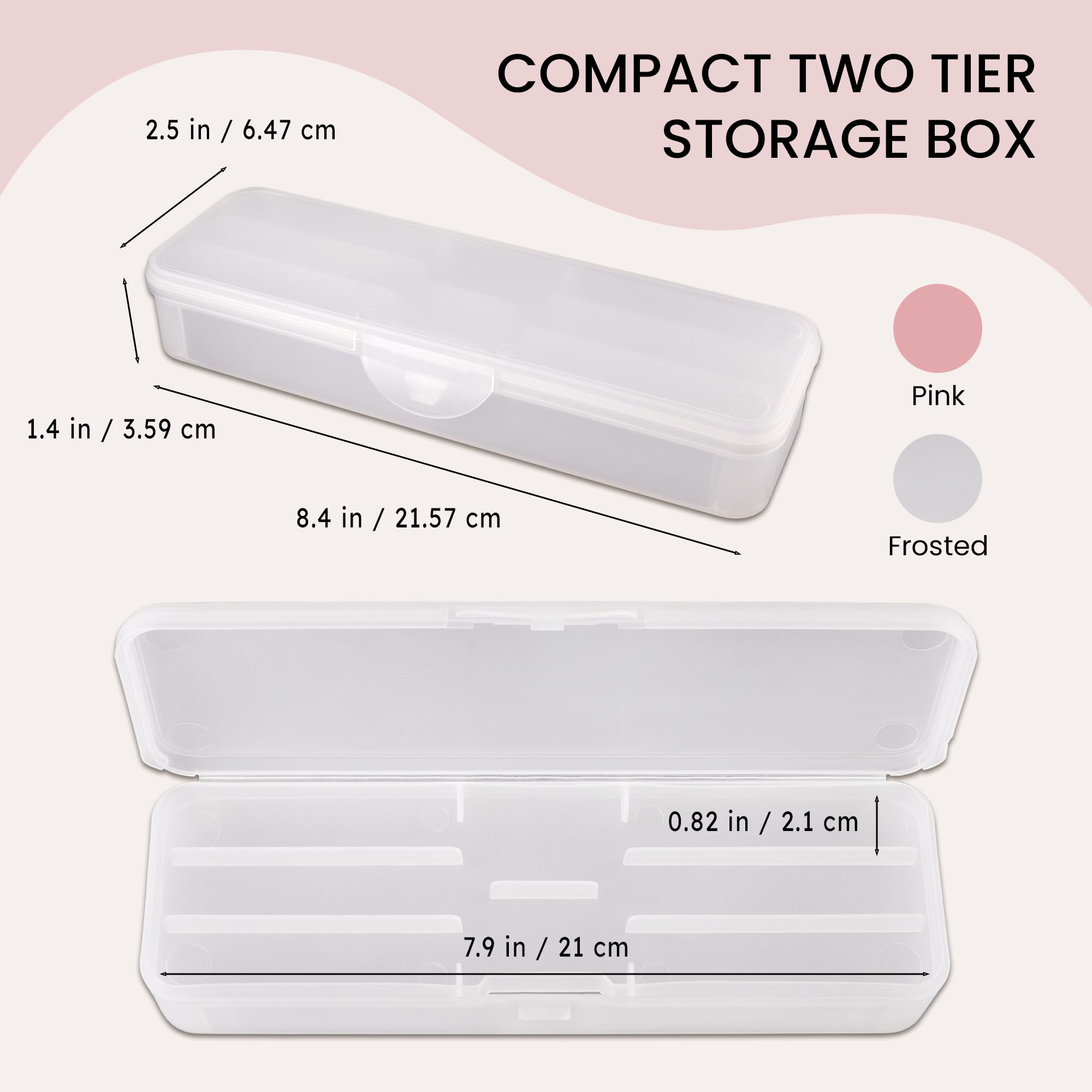 Beauticom removable double layer allows flexible access to your items.