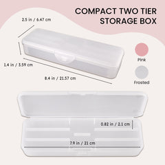 Beauticom removable double layer allows flexible access to your items.