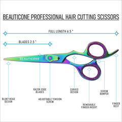 Beauticone scissors suitable for wet and dry hair cutting tasks