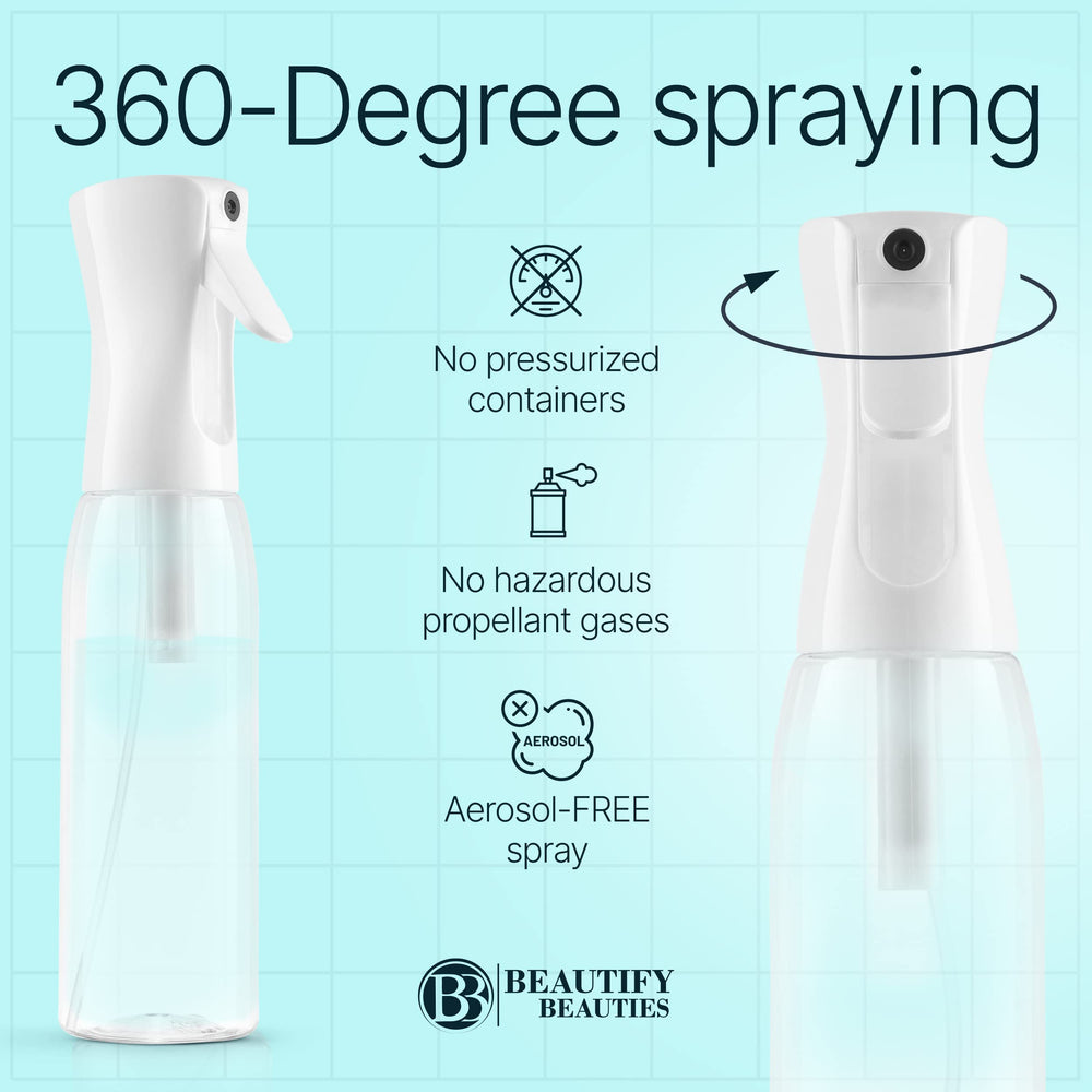 BeautifyBeauties 10.1 oz bottle shown for at-home misting and styling