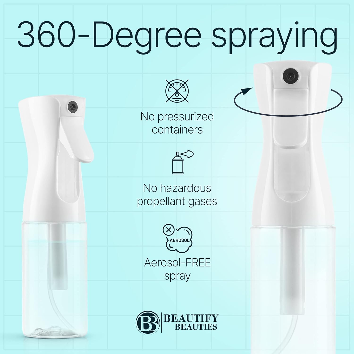 BeautifyBeauties cleaning mister for delicate surfaces without streaks.
