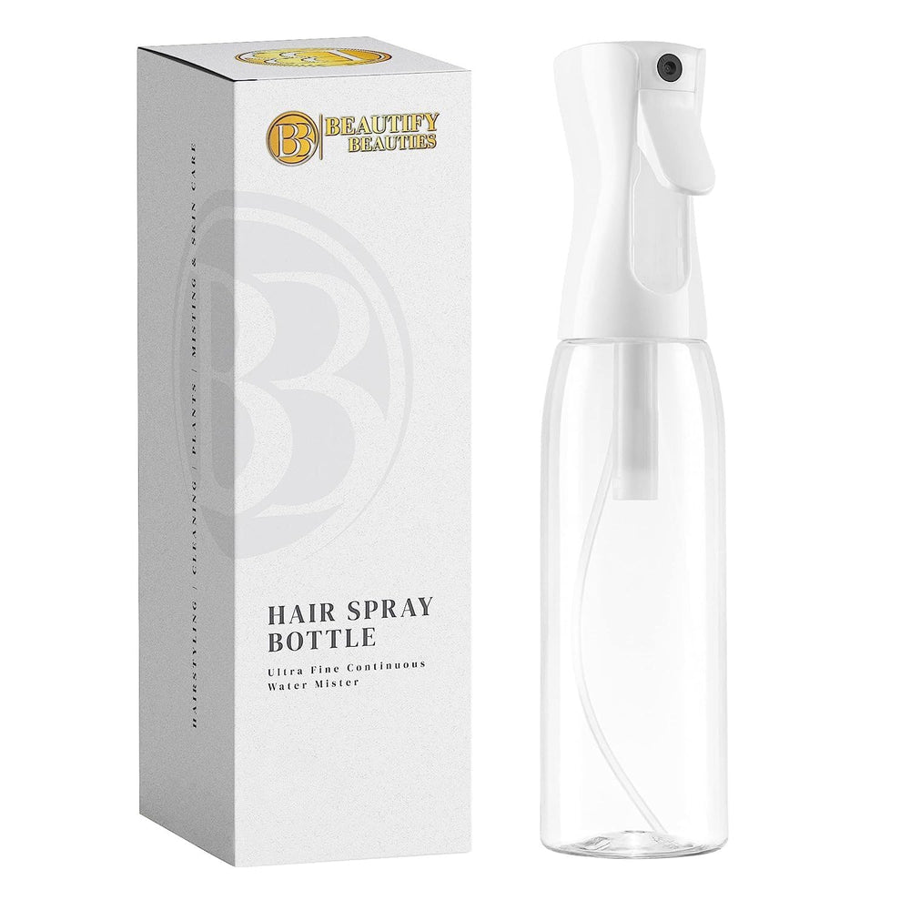BeautifyBeauties spray bottle for hair with continuous mist for styling