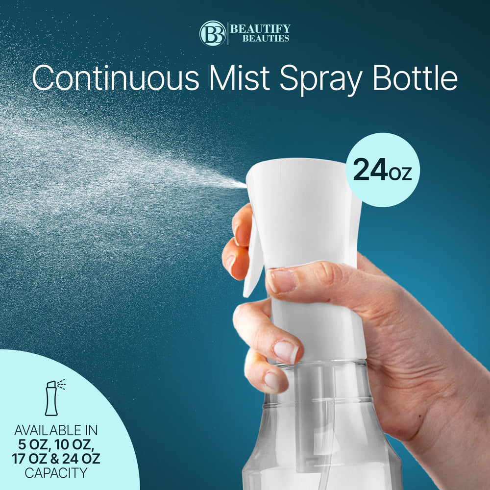 BeautifyBeauties 24oz continuous mist spray bottle for versatile everyday use.