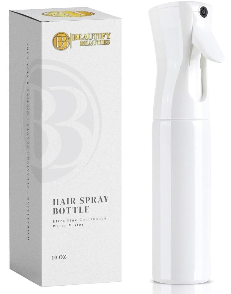 BeautifyBeauties spray bottle for hair with ultra fine mister for even hairstyling sessions