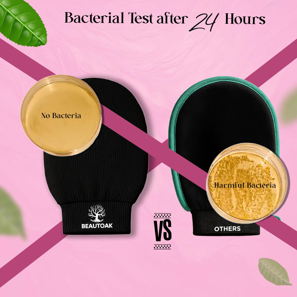 Beautoak guante exfoliante cuerpo uso ducha, exfoliación profunda para piel renovada.