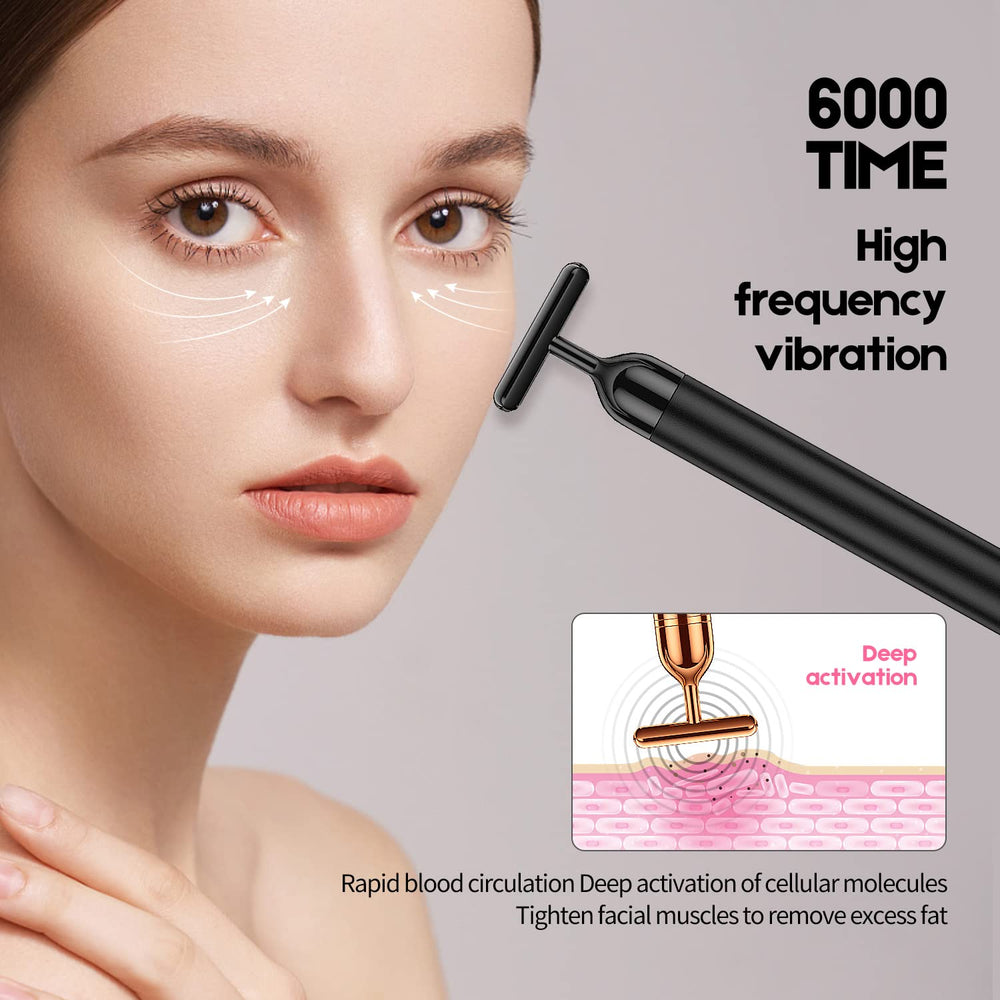 Beauty Bar portable massager with compact power for on-the-go skincare.