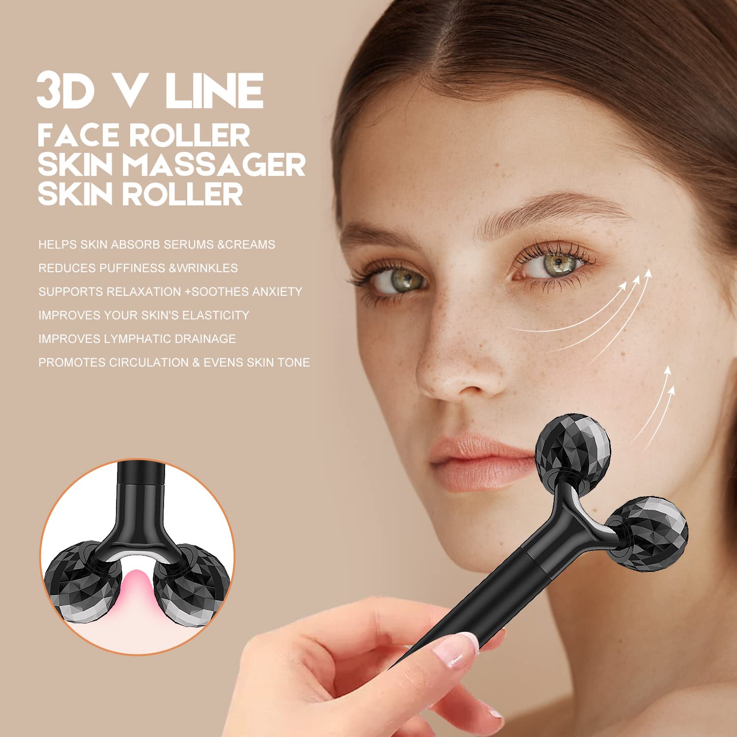 Beauty Bar T-shape massager electric design delivers quick circulation boost.