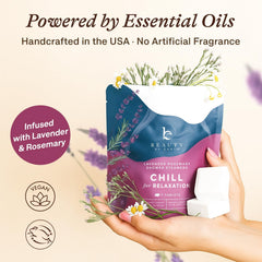 Beauty by Earth: aroma-relajante-lavanda-ducha para ritual diario de bienestar.