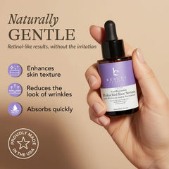 Beauty by Earth Bakuchiol Serum on skin showing smooth texture and even glow
