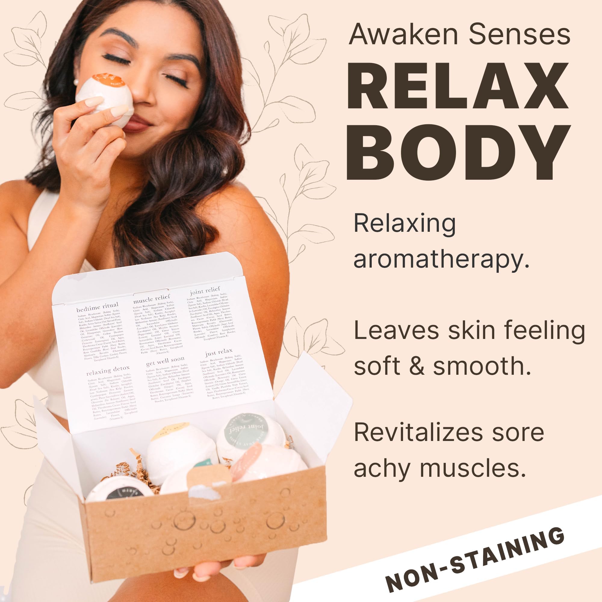 Beauty by Earth bath bombs use natural organic ingredients for a calming soak.