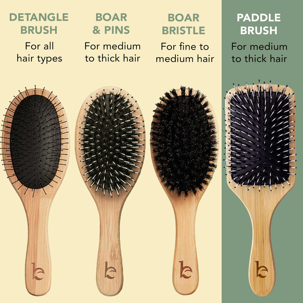 Beauty by Earth boar bristle paddle brush eco bamboo material