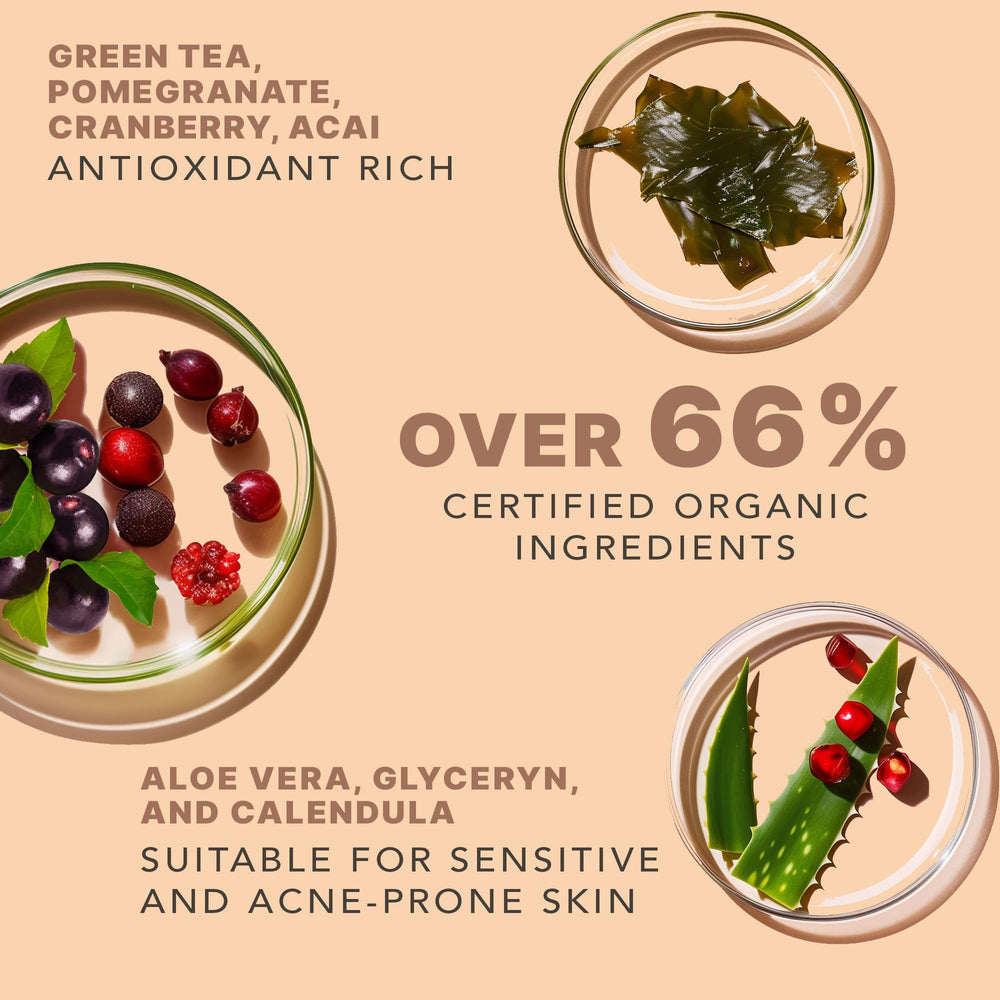 Beauty by Earth Clean Face Wash USA-made label emphasizing quality and domestic production