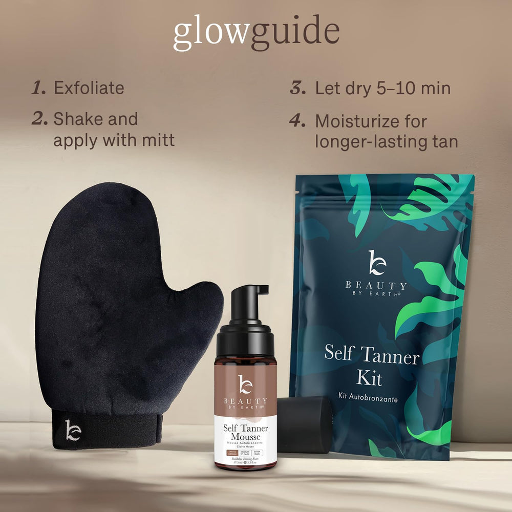 Beauty by Earth color develops in about six hours for a sun-kissed look.