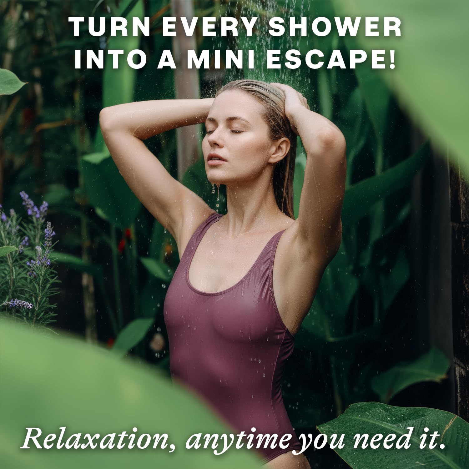 Beauty by Earth: embalaje elegante lavanda ducha para regalo.