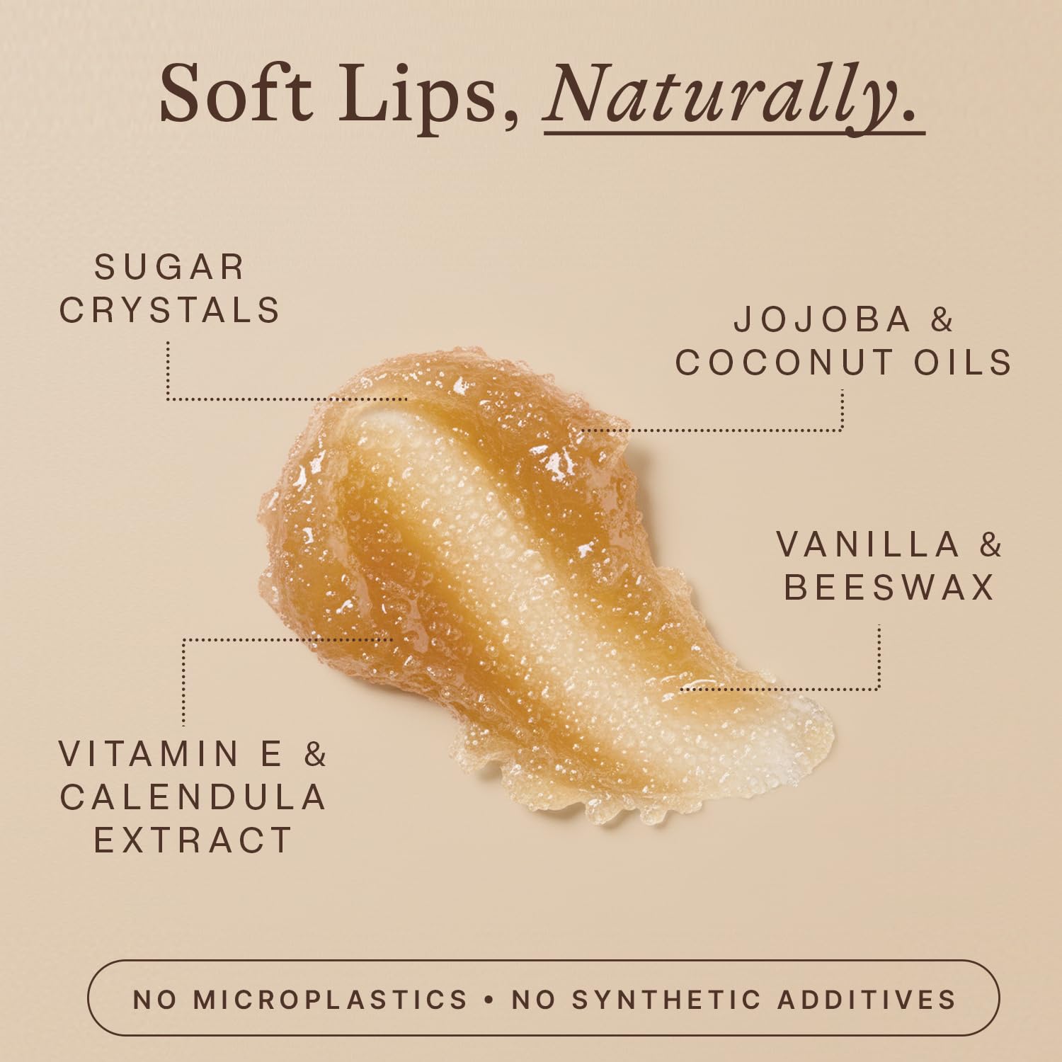 Beauty by Earth exfoliante labios vanilla cuidado diario para labios sensibles