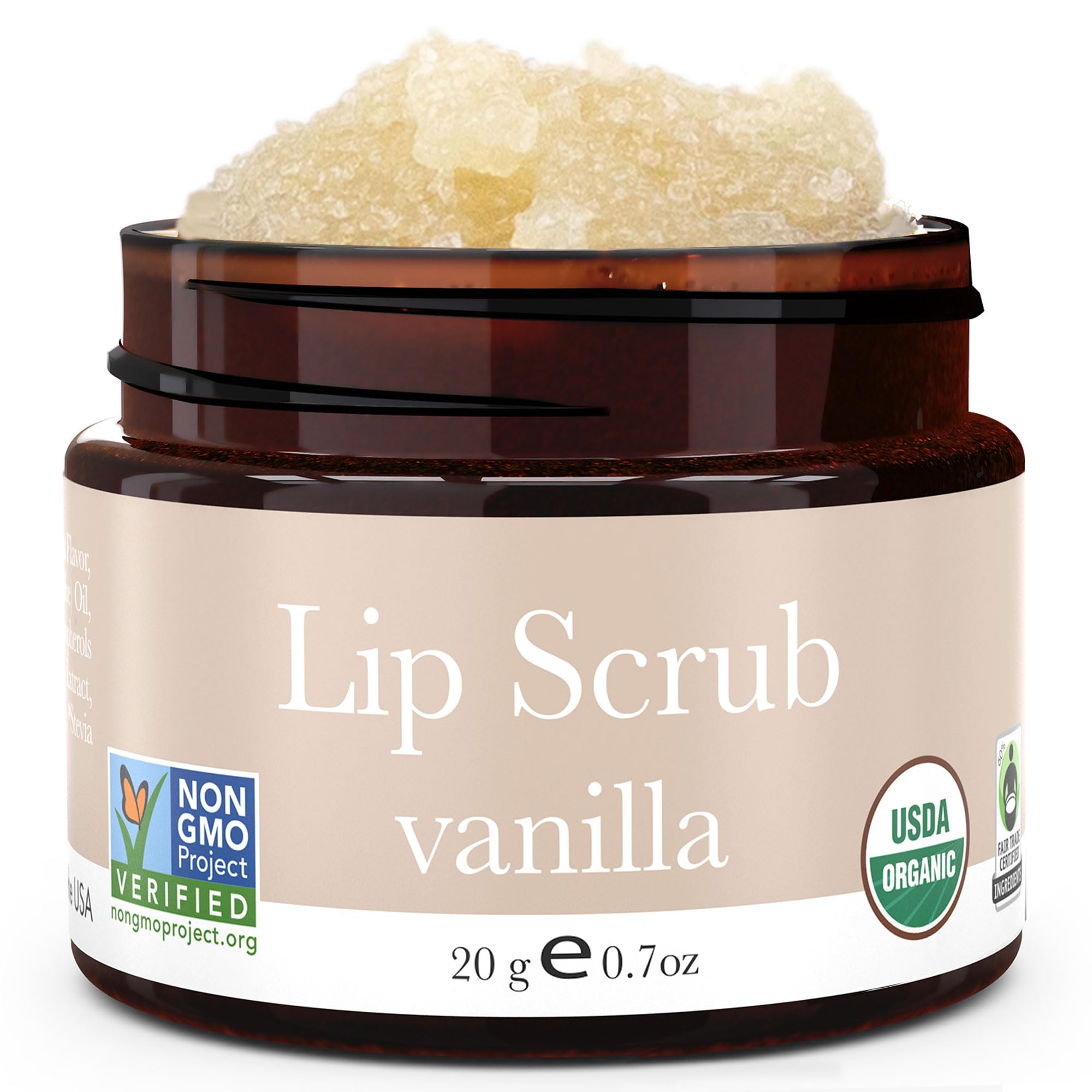 Beauty by Earth exfoliante labios vanilla envase: exfolia suave y nutre los labios