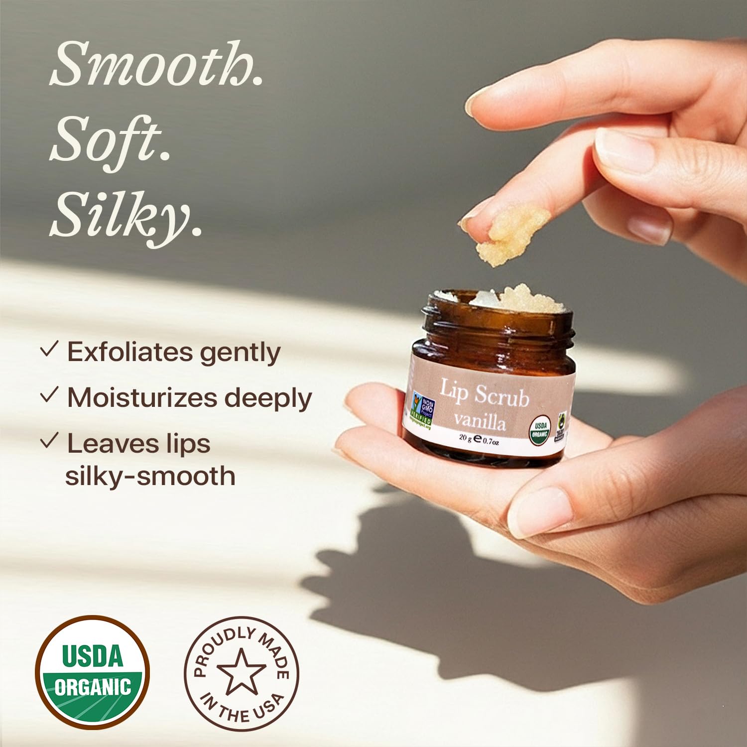 Beauty by Earth exfoliante labios vanilla nutricion y hidratacion de labios