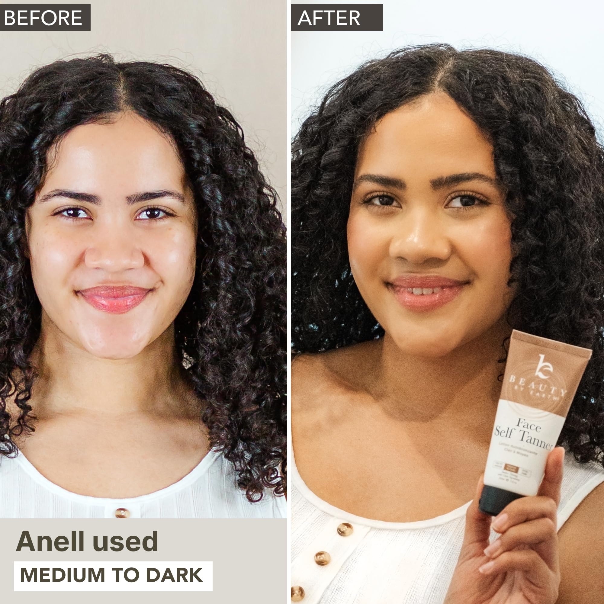 Beauty by Earth Face Tanner texture looks lightweight and non-greasy.