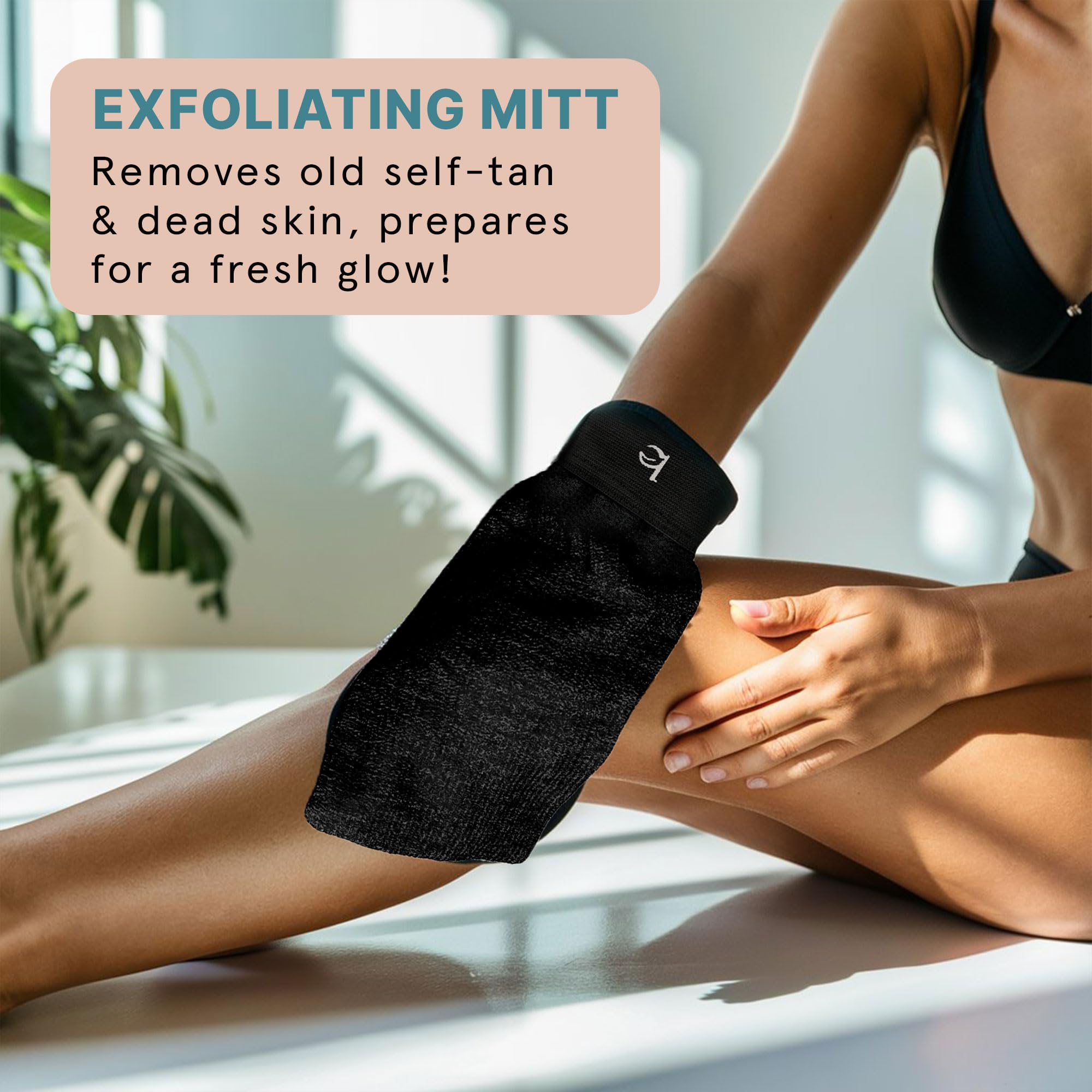 Beauty by Earth face tanning gloves protect hands during precise application