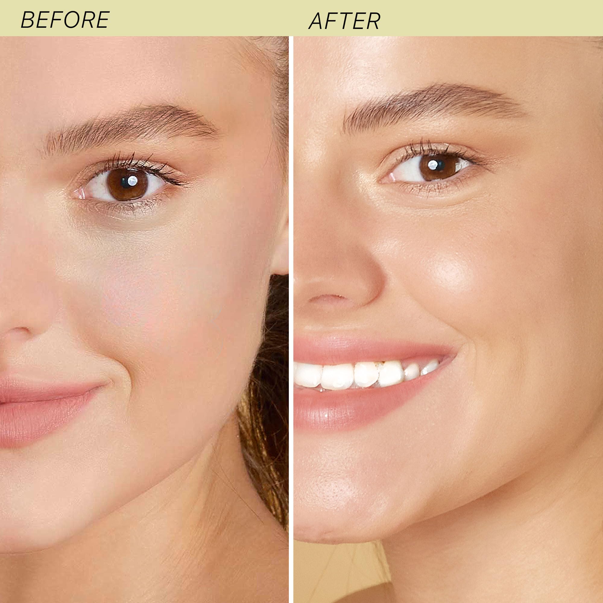 Beauty by Earth cream application close-up highlighting lightweight absorption