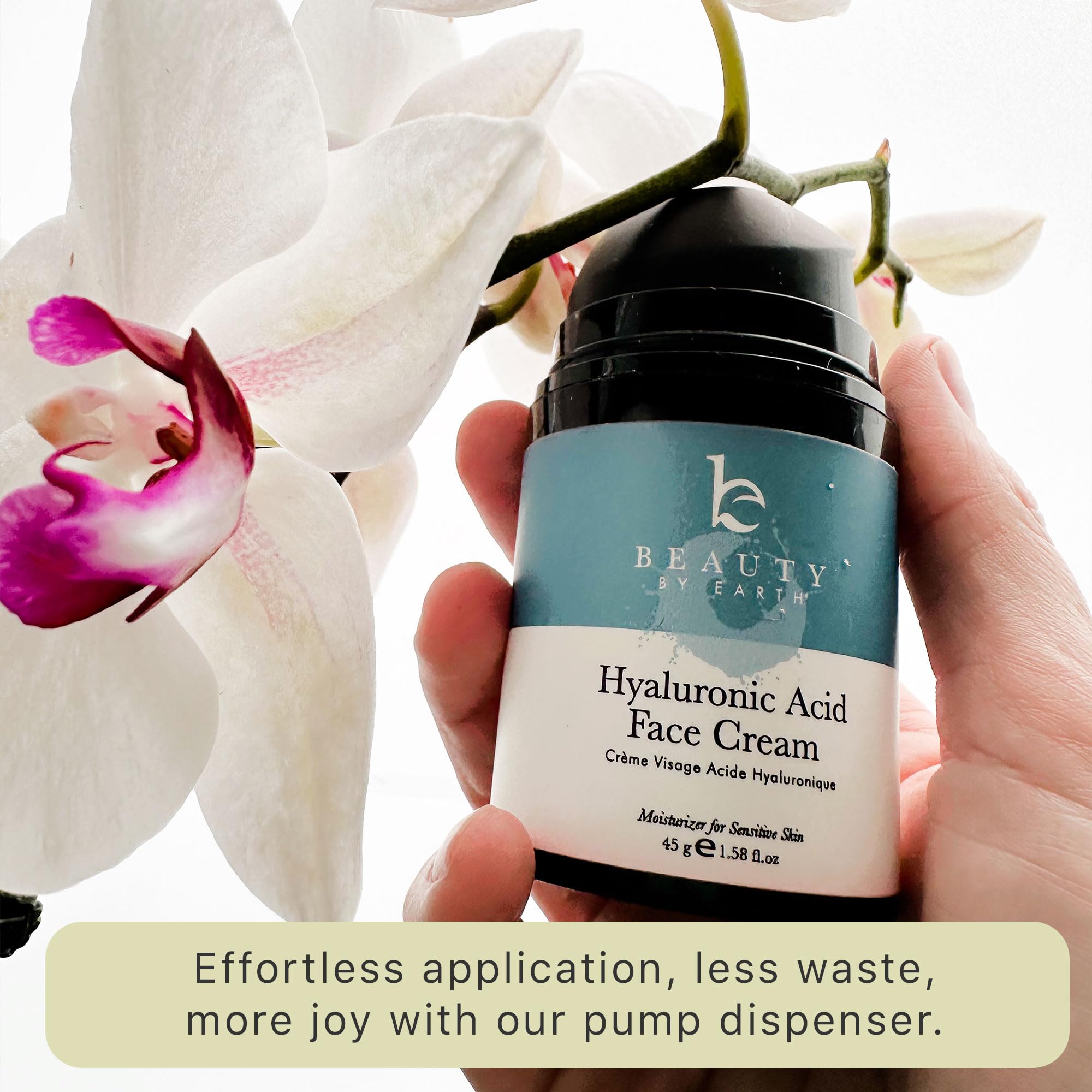 Beauty by Earth application demonstrates smooth, hydrated skin after use