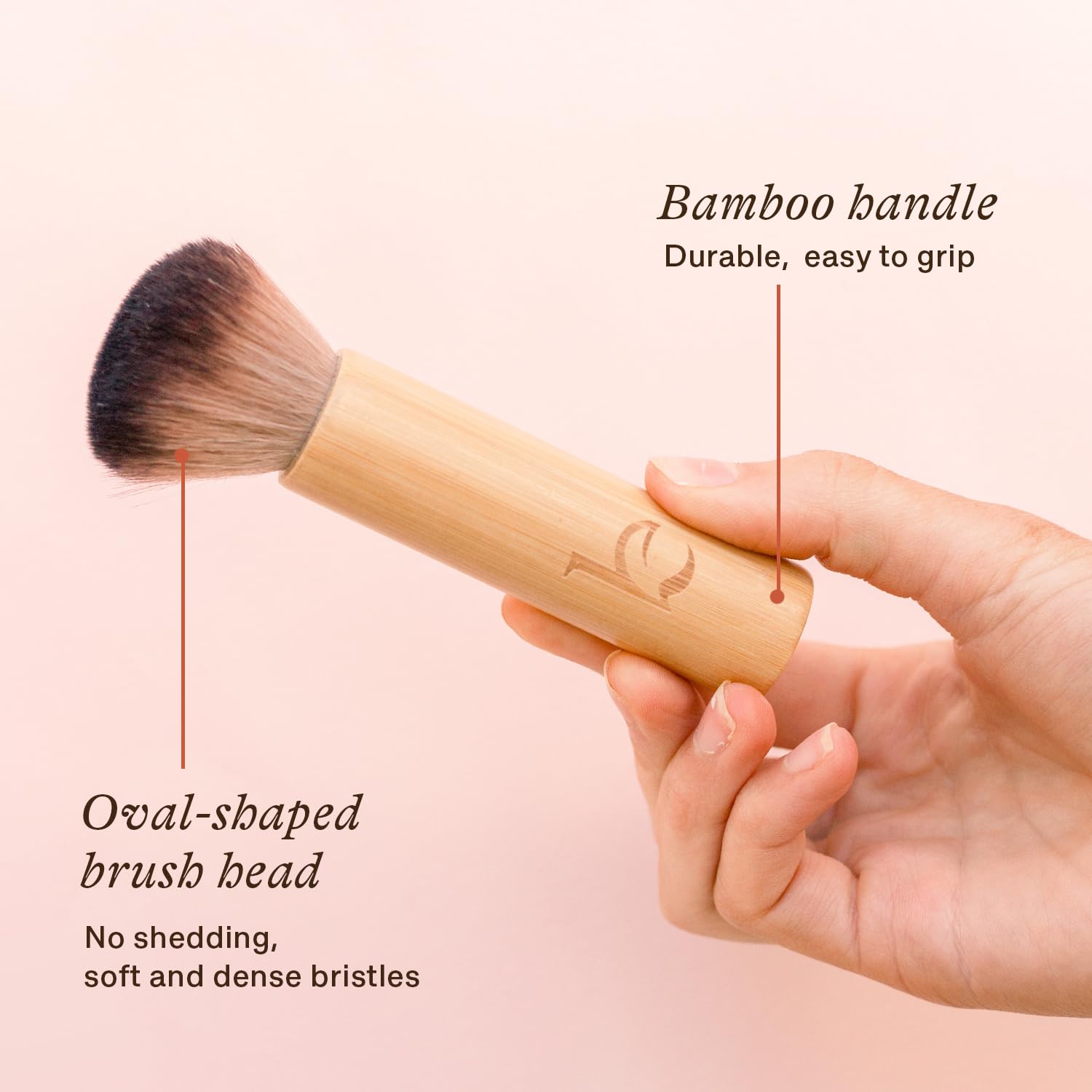 Beauty by Earth Kabuki Brush travel-friendly compact for on-the-go touchups.