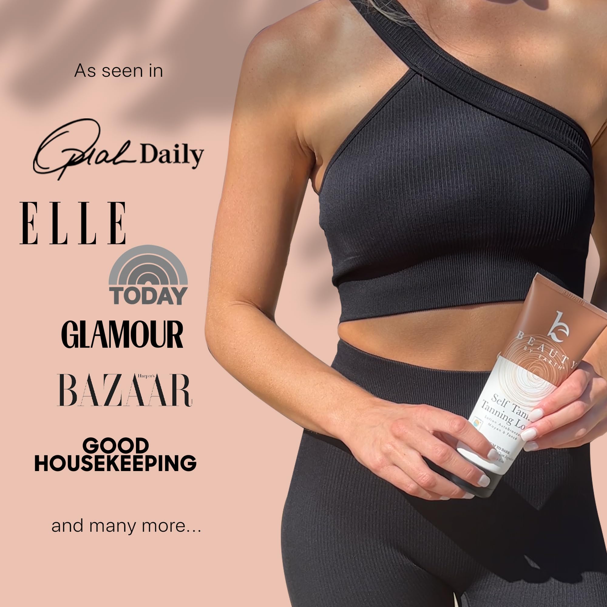 Beauty by Earth safe self tanner for all skin types.