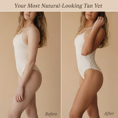 Beauty by Earth Self Tanner Mousse glove ready for even, smooth application.