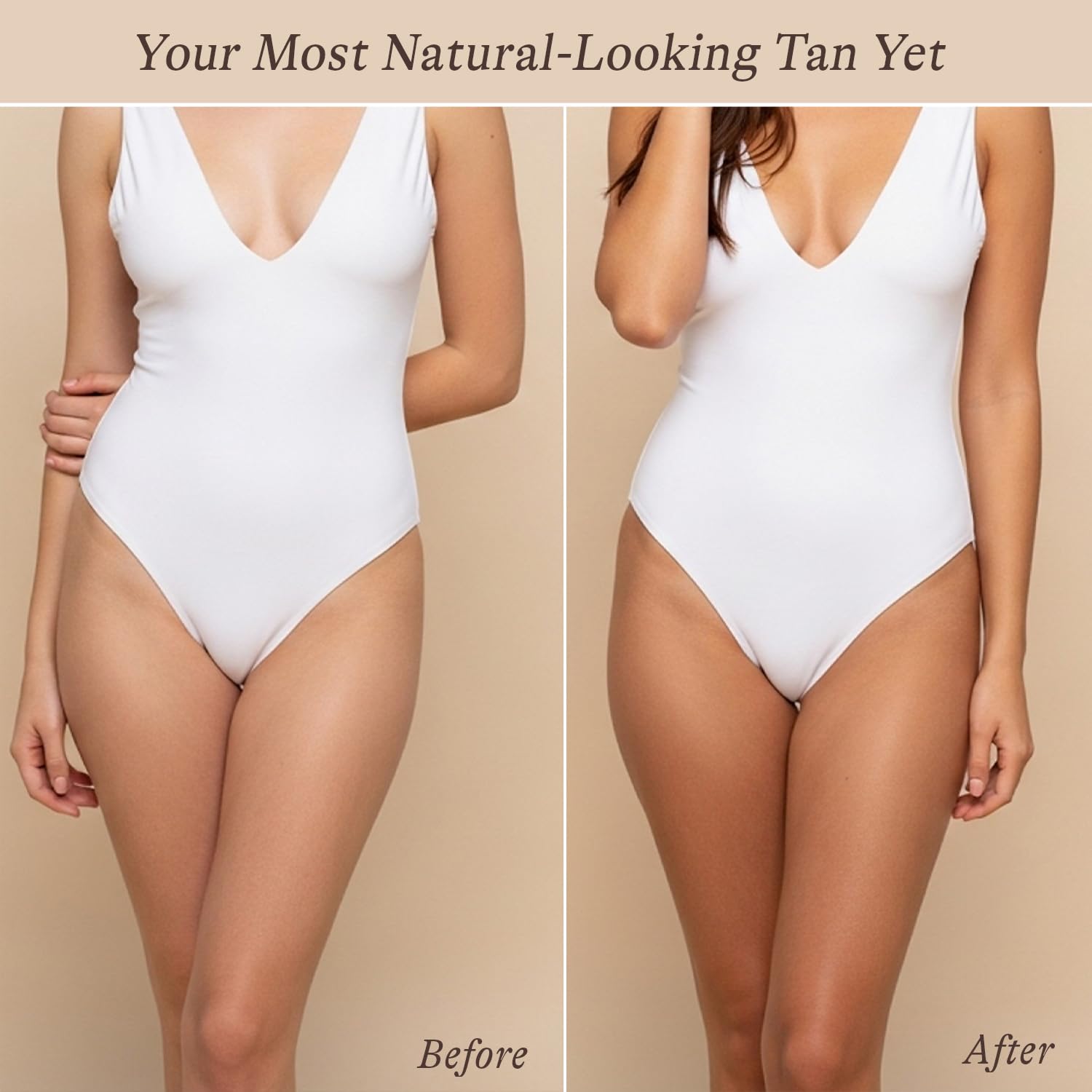 The mitt helps apply the mousse evenly for a streak-free finish.