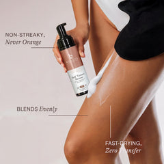 Beauty by Earth kit packaging shows mousse and mitt for easy setup