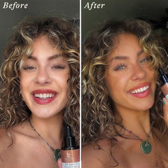 Beauty by Earth self-tanning drops pour shows easy mixing with moisturizer.