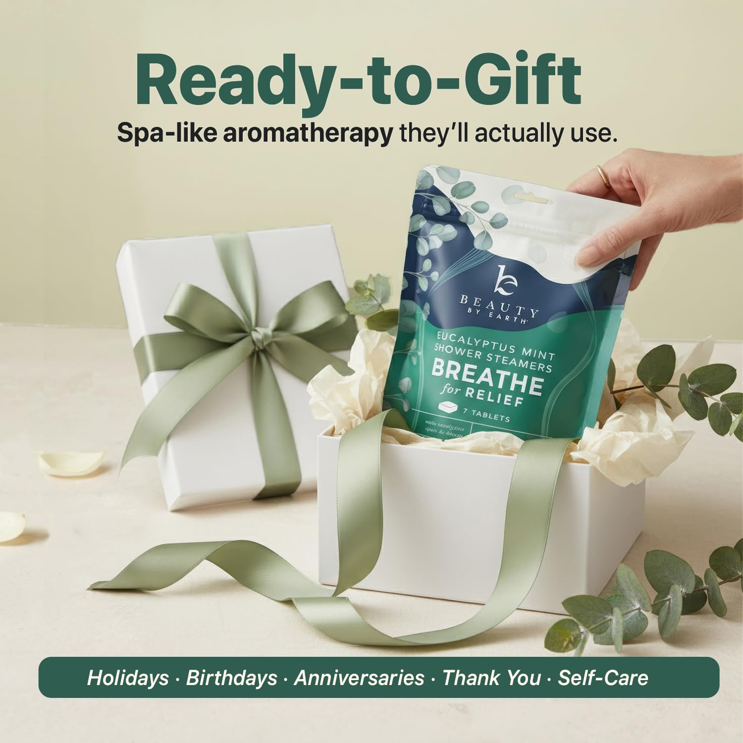 Beauty by Earth large shower bomb offers a long lasting fragrance experience