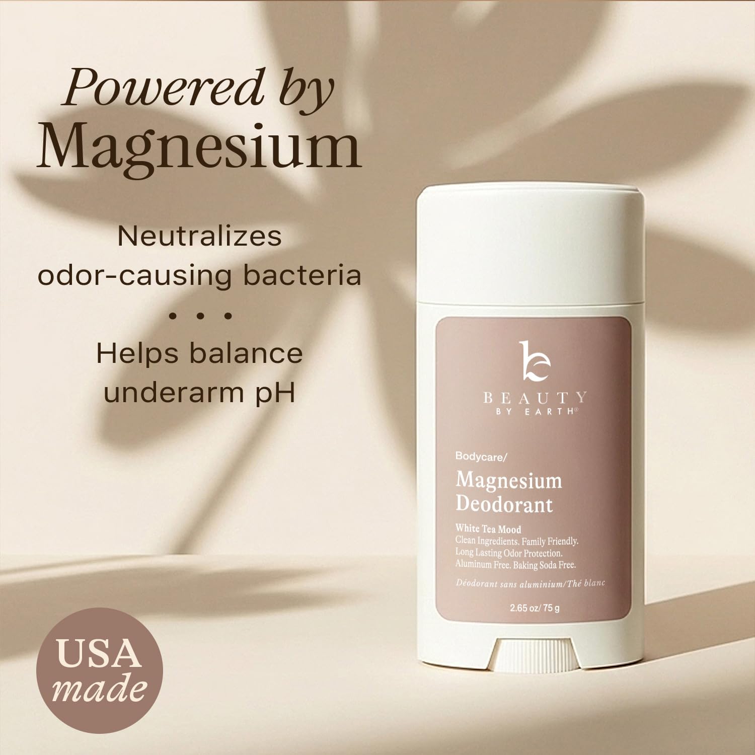 Beauty by Earth subtle floral herbal scent for refreshing daily use.