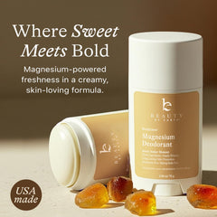 Beauty by Earth sweet amber scent creates a warm, inviting aroma.