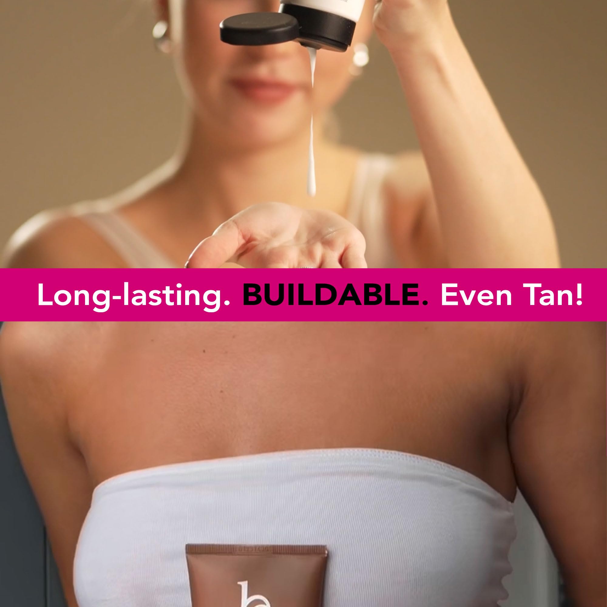 Beauty by Earth tanning lotion proudly made in the USA