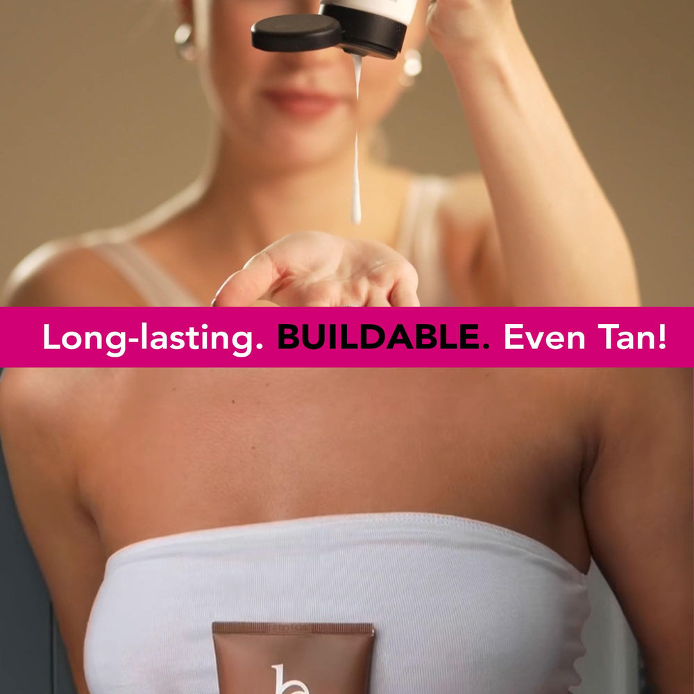 Beauty by Earth tanning lotion proudly made in the USA